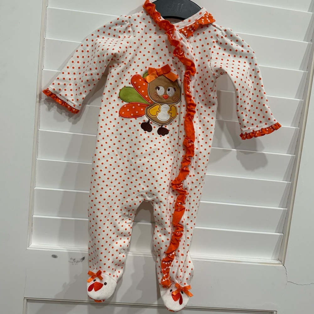 Baby Essentials Thanksgiving Long Sleeve Footie
